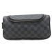  Louis Vuitton LOUIS VUITTON N47625to трещина сумка Damier gla Fit клатч ручная сумочка общий рисунок чёрный черный серый 