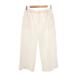  Untitled UNTITLED широкий брюки 2 белый белый Capri длина талия резина linen./NU #IBO101 женский 