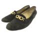  Salvatore Ferragamo Salvatore Ferragamo gun chi-ni пряжка Loafer замша 6.5 чёрный черный /JS #IBO101 женский 