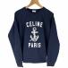  не использовался товар Celine CELINE якорь принт тренировочный ANCHOR CASHMIRE SWEATER XL свитер темно-синий темно-синий 2Y244450I женский 