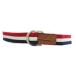  Burberry Black Label BURBERRY BLACK LABEL кольцо ремень полоса Toriko цвет 105/42 красный белый голубой 
