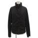  Prada спорт PRADA SPORT с хлопком жакет Zip выше Logo нейлон чёрный черный /AE #GY47 женский 