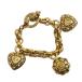  Loewe LOEWE Vintage браслет аксессуары дыра грамм Heart очарование man teru жемчуг жемчуг Gold цвет 