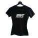 Nike NIKE PRO короткий рукав футболка спорт одежда M чёрный черный #IBO101 женский 
