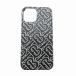  Burberry BURBERRY iPhone 12 для смартфон кейс аксессуары TB моно g овечья кожа Италия производства чёрный черный *AA*