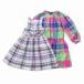  Ralph Lauren RALPH LAUREN внутренний стандартный One-piece 2 позиций комплект длинный рукав безрукавка Kids девочка проверка 4/4T 110/56 5 115/60