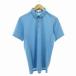  Calvin Klein Golf Calvin Klein golf прекрасный товар рубашка-поло одежда Logo принт короткий рукав L бледно-голубой голубой /JS #GY09 мужской 
