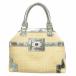  Anya Hindmarch ANYA HINDMARCH ручная сумочка корзина сумка Logo переключатель кожа металлик бежевый Gold цвет 0419 женский 
