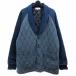  Pierre Cardin Pierre Cardin с хлопком жакет проверка переключатель шаль цвет подкладка стеганое полотно L синий оттенок голубого 0715 мужской 
