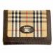  Burberry zBurberrys футляр для карточек футляр для визитных карточек noba проверка чехол для пропуска переключатель кожа Logo бежевый оттенок коричневого 0904 мужской женский 