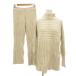  freak s магазин FREAKS STORE вязаный выставить li свинья -toru шея с высоким воротником туника легкий брюки F слоновая кость /NL