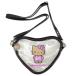  Heart форма ламе прозрачный небольшая сумочка сумка на плечо Hello Kitty Sanrio выгоревший на солнце участок солнечный искусство бардачок герой 