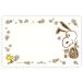  сообщение карта Mini сообщение карта 8 листов ввод Snoopy SN cut цветок корзина Япония отверстие Mark Peanuts 