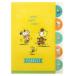 da ikatto прозрачный файл 5P 5 указатель A4 карман файл Snoopy желтый Sunstar канцелярские принадлежности Peanuts 