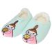  Moomin салон обувь салон покрытие цветок ..tsu little mii нашивка вышивка 23-25cm тапочки теплый S зеленый Северная Европа uiks