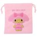  мешочек SaGa la вышивка мешочек сумка Sanrio My Melody выгоревший на солнце участок искусство P03yasda через quotient бардачок 