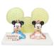  кукла hinaningyo фарфор производства кукла для празника девочек Disney Mickey & minnie . добродетель compact размер Hinamatsuri герой 