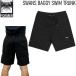  four Martha -f трусы FORMER SWANS BAGGY SWIM TRUNK BLACK Swanz Buggy трусы FBO-24101
