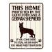  немецкая овчарка смешанные товары PROTECTED BY THE GOOD LORD AND A GERMAN SHEPHERD наш магазин S размер american жестяная пластина табличка 