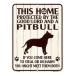 pitobru смешанные товары PROTECTED BY THE GOOD LORD AND A PITBULL наш магазин S размер american жестяная пластина табличка 