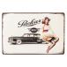  уплотнитель do1951 год Old булавка nap девушка Mini размер тиснение retro style metal plate metal автограф жестяная пластина табличка 