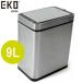 EKO мусорная корзина мусорка корзина для мусора крышка имеется сенсор тип из нержавеющей стали 9L 9 литров Deluxe Phantom сенсор ведро 9L EK9287MT-9L серебряный DELUX PHANTOM