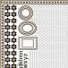  Poe погреб tsu транскрипция бумага рисунок HONEYCOMB TILE( соты плитка * черный & металлик Gold )