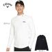  Callaway (CALLAWAY)( мужской ) Golf одежда повышение температуры обратная сторона ворсистый sm- рубашка шея рубашка C24233108