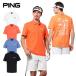  булавка (PING)( мужской ) Golf одежда PE олень. . рубашка-поло с коротким рукавом 621-6160311