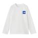  The * North * лицо (THE NORTH FACE)( Kids ) Junior футболка с длинным рукавом long T маленький квадратное Logo футболка NTJ32357 WT белый UV cut скорость .
