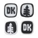  Dakine (DAKINE)( мужской, женский ) сноуборд для камень p накладка DK DOTS STOMP BE232971 BLK-WHT