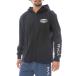  Roo ka(RVCA)( мужской ) Rush Guard длинный рукав HEX BOX Surf Zip выше f-ti-BF041875 BLK