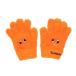 GLAMLIN(GLAMLIN)( Kids ) Junior 5 пальцев вязаный перчатка GKFG NEON ORANGE
