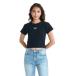  Roxy (ROXY)( женский )GALAXY автомобиль i колено Logo короткий рукав футболка 26SPRST261085BLK