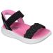  Skechers (SKECHERS)( Kids ) Junior ремешок сандалии девушки SLIP-INS черный розовый UF 3.0-HRMSA BRZ 303029L-BKPK