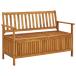  bench место хранения сад bench наружный для садовая мебель двор терраса балкон модный 120cm Akashi a натуральное дерево 
