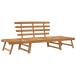  bench сад bench наружный для садовая мебель двор терраса балкон модный 2-in-1 190cm Akashi a натуральное дерево 