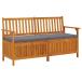  bench место хранения сад bench наружный для садовая мебель двор терраса балкон модный подушка имеется 148cm Akashi a натуральное дерево 