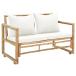  bench сад bench наружный для садовая мебель двор терраса балкон модный 2 местный . сад диван подушка имеется бамбук производства 