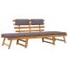  bench сад bench наружный для bed садовая мебель двор терраса балкон модный подушка имеется 2-in-1 190cm Akashi a. натуральное дерево 