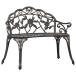  bench сад bench наружный для садовая мебель двор терраса балкон модный 100cm bronze aluminium литье 
