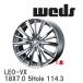 ��WEDS�� ����ߥۥ����� 1�� LEONIS VX 18X7.0 +53 5�� P.C.D.114.3 �ϥ��ѡ�����С� �ߥ顼���å� [0033276]