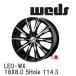 ��WEDS�� ����ߥۥ����� 1�� LEONIS WX 18X8.0 +42 5�� P.C.D.114.3 �֥�å� �ߥ顼���å� [0033905]
