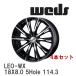 ��WEDS�� ����ߥۥ����� 4�ܥ��å� LEONIS WX 18X8.0 +42 5�� P.C.D.114.3 �֥�å� �ߥ顼���å� [0033905x4]