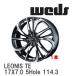 ��WEDS�� ����ߥۥ����� 1�� LEONIS TE 17X7.0 +47 5�� P.C.D.114.3 �ѡ���֥�å� �ߥ顼���å� [0038768]