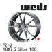 ��WEDS�� ����ߥۥ����� 1�� F ZERO FZ-2 18X7.5 +45 5�� P.C.D.100 �֥�å���� [0039000]