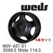 ��WEDS�� ����ߥۥ����� 4�ܥ��å� NOVARIS ASSETE D1 20X8.0 +42 5�� P.C.D.114.3 �֥�å�/������ɥԥ��� [0041847x4]