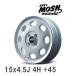 MID/ޥ륫ӥ 299 MOSH MANEKI 15x4.5J +45 100 4H SHIRO ߥۥ 4ܥå