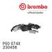 brembo ֥졼ѥå ȥѥå å P50 074X 륻ǥ٥ R230 (SL) 230456 06/1108/05 ե