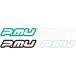 ��Project��/�ץ��������Ȧ̡� ORIGINAL STICKER ���ꥸ�ʥ륹�ƥå��� P.MU �̥�ʸ�����ƥå��� White 30��130 [ST-PMU01W]